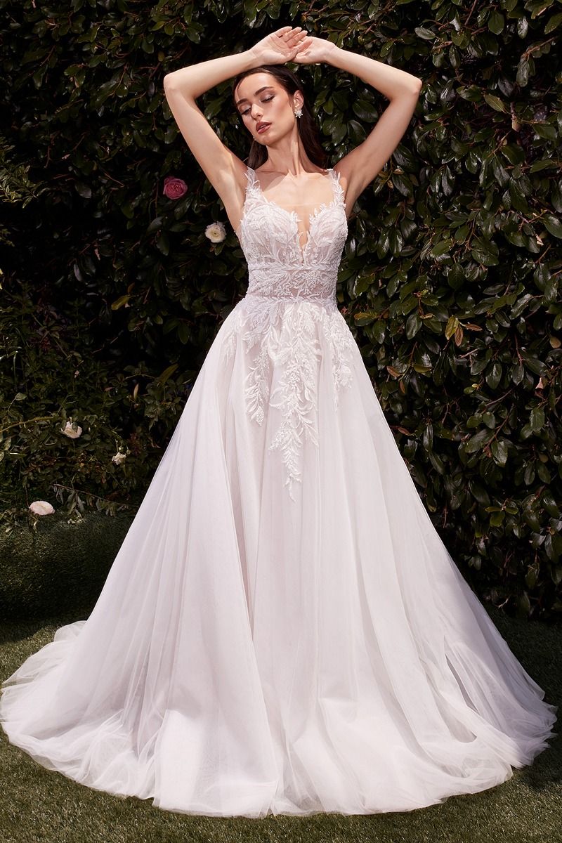 Cinderella Divine -CDS511W Lace Bodice Bridal Ball Gown
