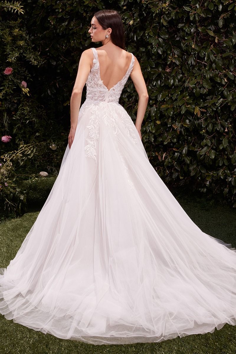 Cinderella Divine -CDS511W Lace Bodice Bridal Ball Gown