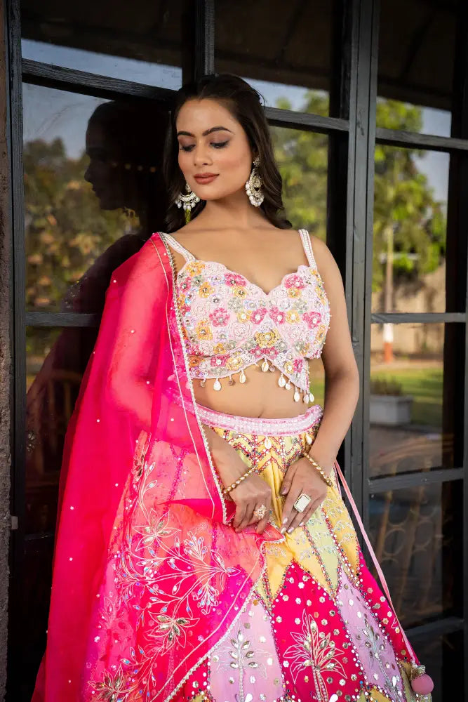 MyFashion -KLS-1185 High-Fashion Silk Lehenga In Multi Colour For Grand Events