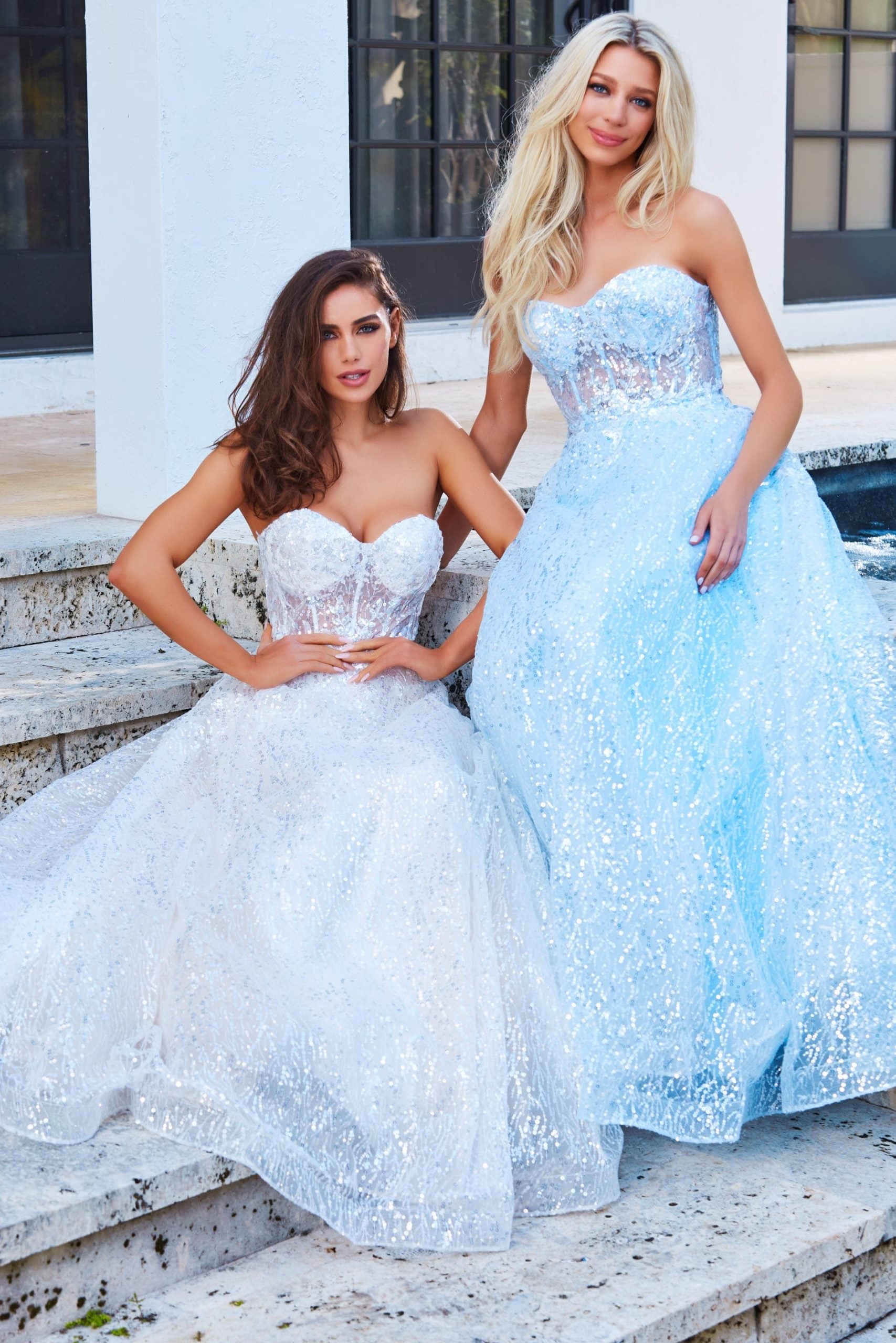 Embellished Sweetheart Neckline Prom Dress By Jovani -08417B