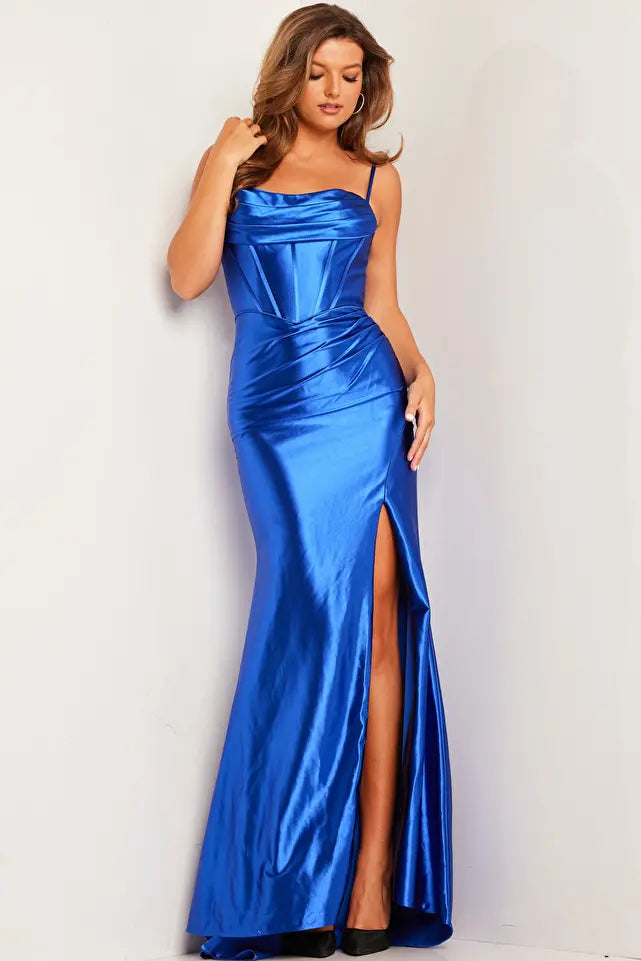 Jovani -26402 Corset Bodice Ruched Prom Sheath Dress