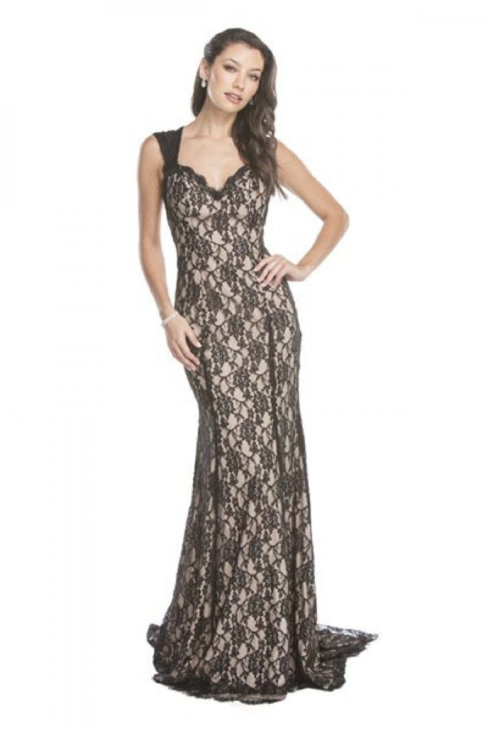 Aspeed Design -L1369 V-Neck Mermaid Evening Dress