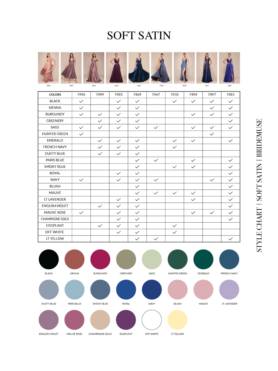 Satin Flowy A-Line Dress With Leg Slit, Open Back And V-Neckline_02 by Cinderella Divine -7469