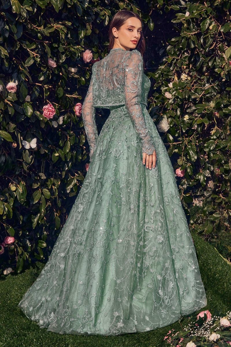 Andrea and Leo -MA104 Embroidered Strapless Ball Gown