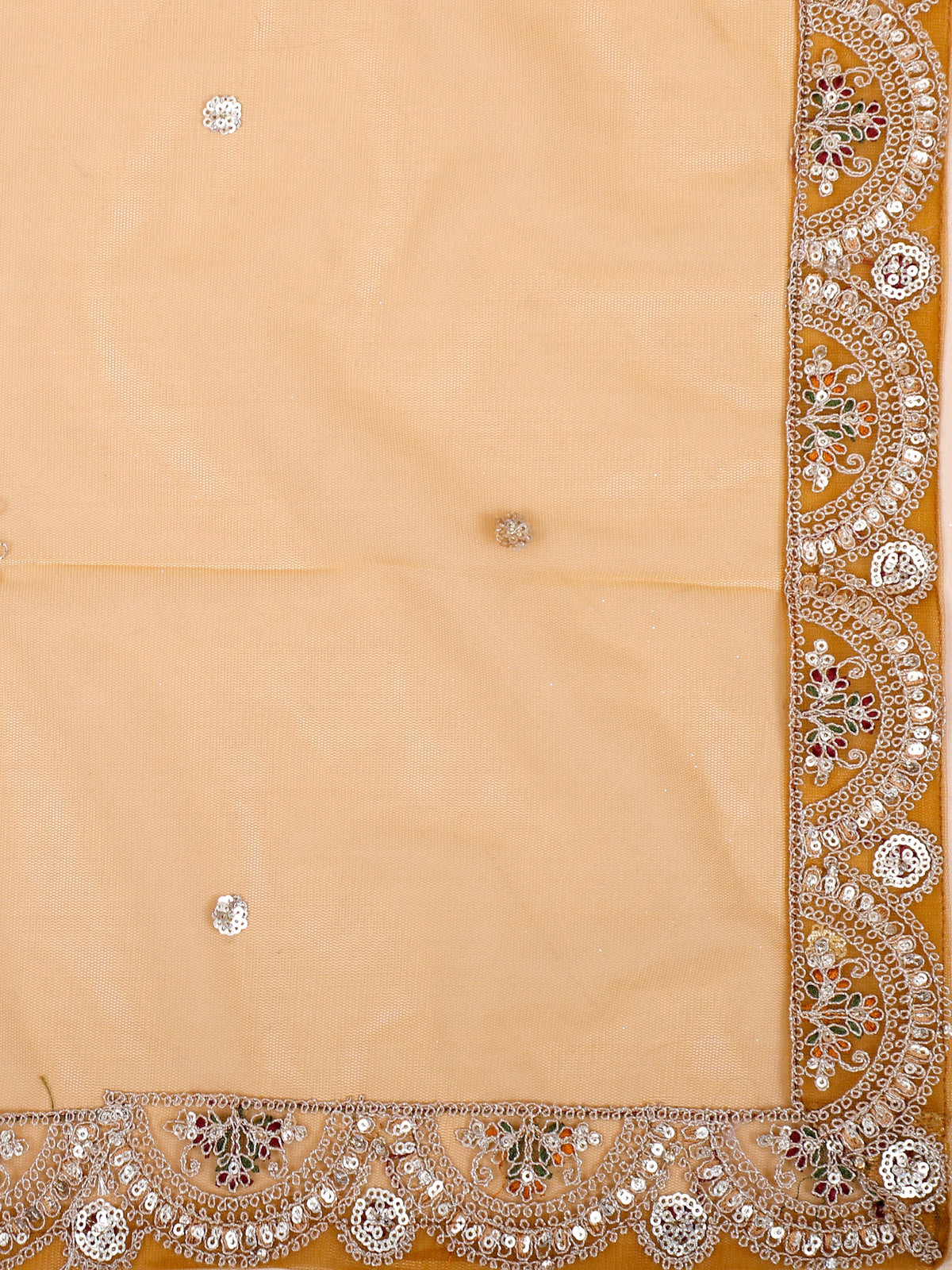 MyFashion KLS-2123 Mustard Golden Flair Net Lehenga with Jarkan & Thread