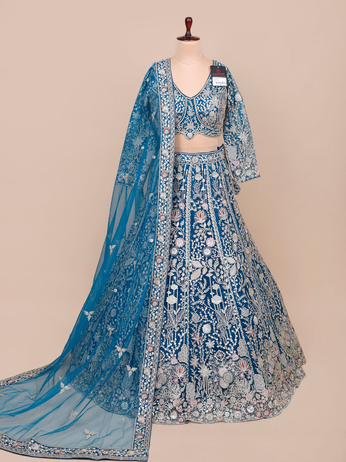 MyFashion KLS-2129 Rama Blue Mystic Tides Designer Jarkan Lehenga