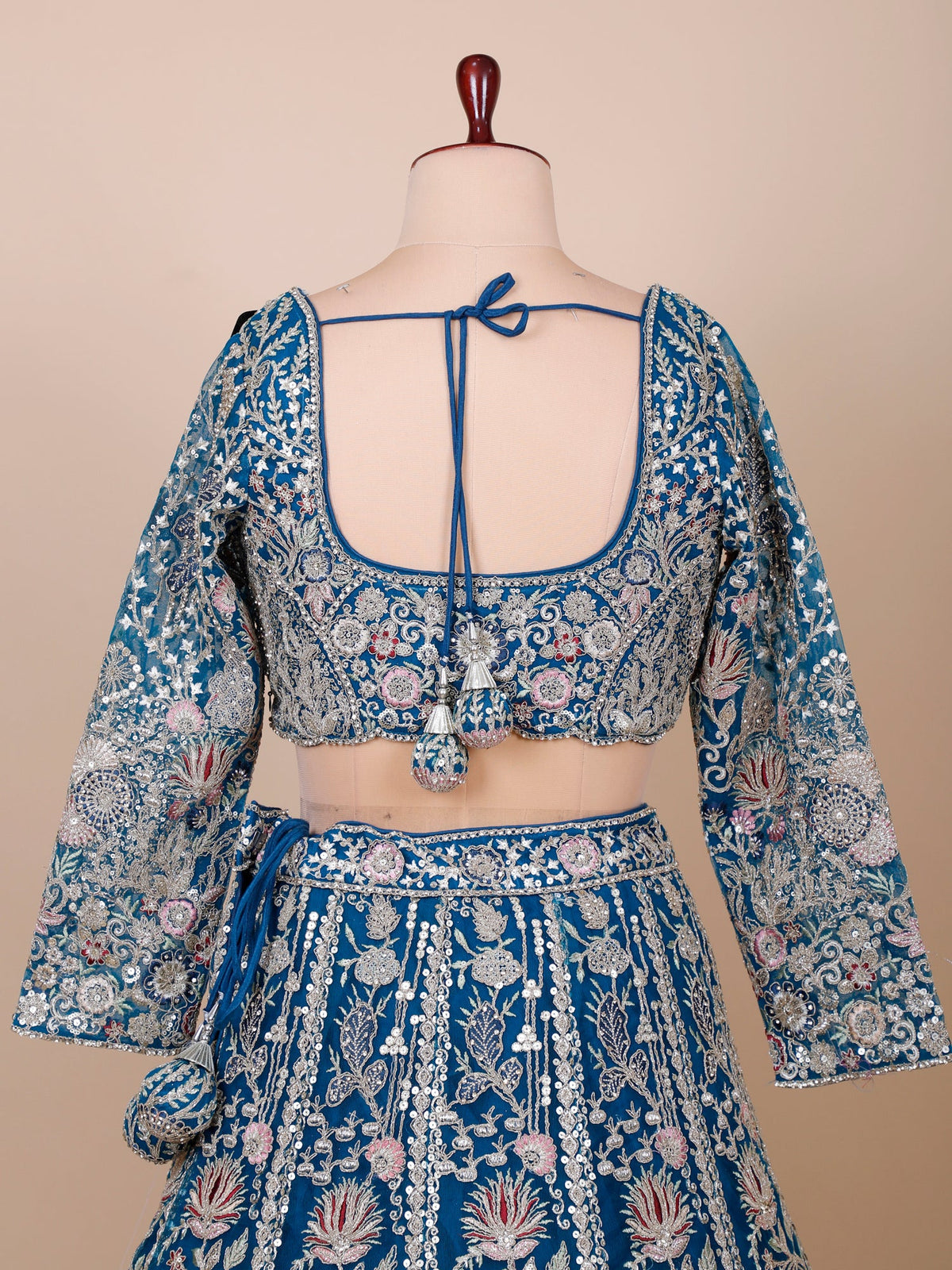 MyFashion KLS-2129 Rama Blue Mystic Tides Designer Jarkan Lehenga