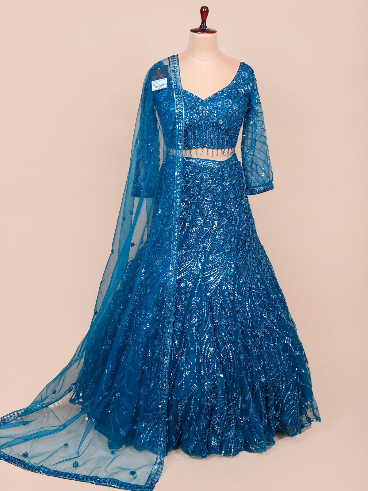 MyFashion KLS-2133 Royal Blue Midnight Throne Jarkan Sequence Lehenga