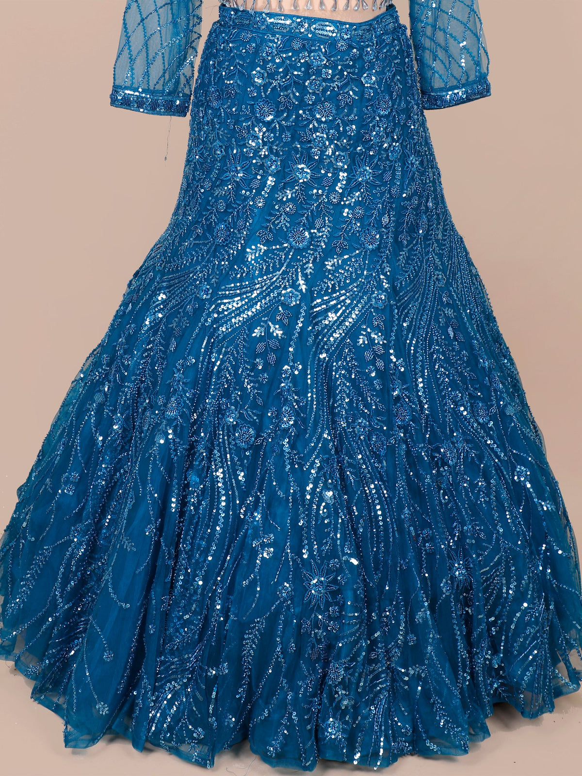MyFashion KLS-2133 Royal Blue Midnight Throne Jarkan Sequence Lehenga