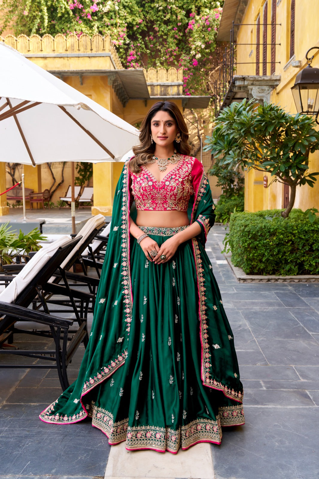 MyFashion -1449 Silk Satin Sequins Worked Designer Lehenga Choli