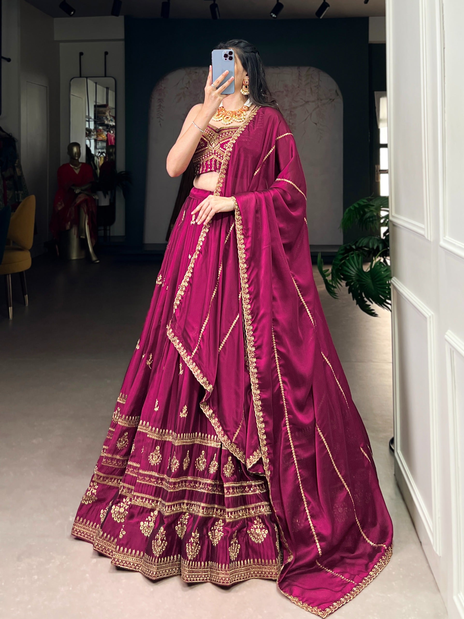 MyFashion -1474 Rangoli Thread Embroidered Designer Lehenga Choli