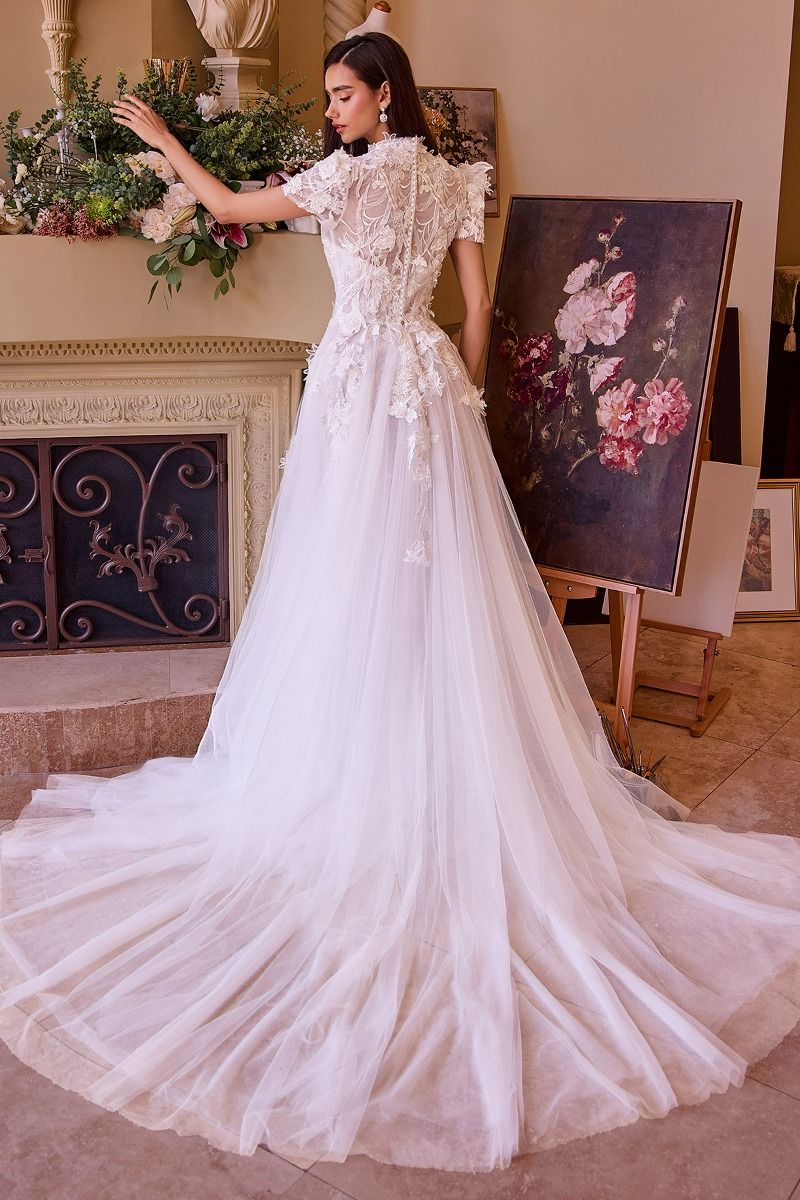 Andrea And Leo -WL040 Two Look Laced Bridal Dress