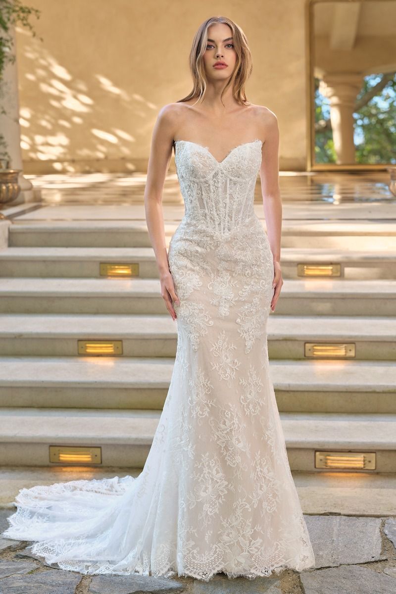 Andrea and Leo -WL071 Strapless Sweetheart Neck Wedding Gown