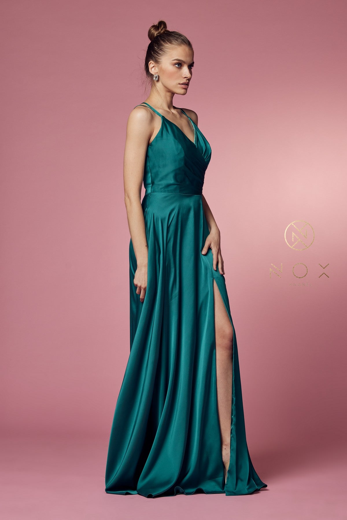 Lace Up Style Prom Dress By Nox Anabel -E1020