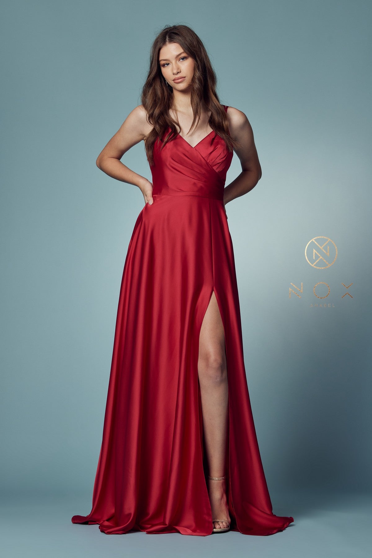 Lace Up Style Prom Dress By Nox Anabel -E1020