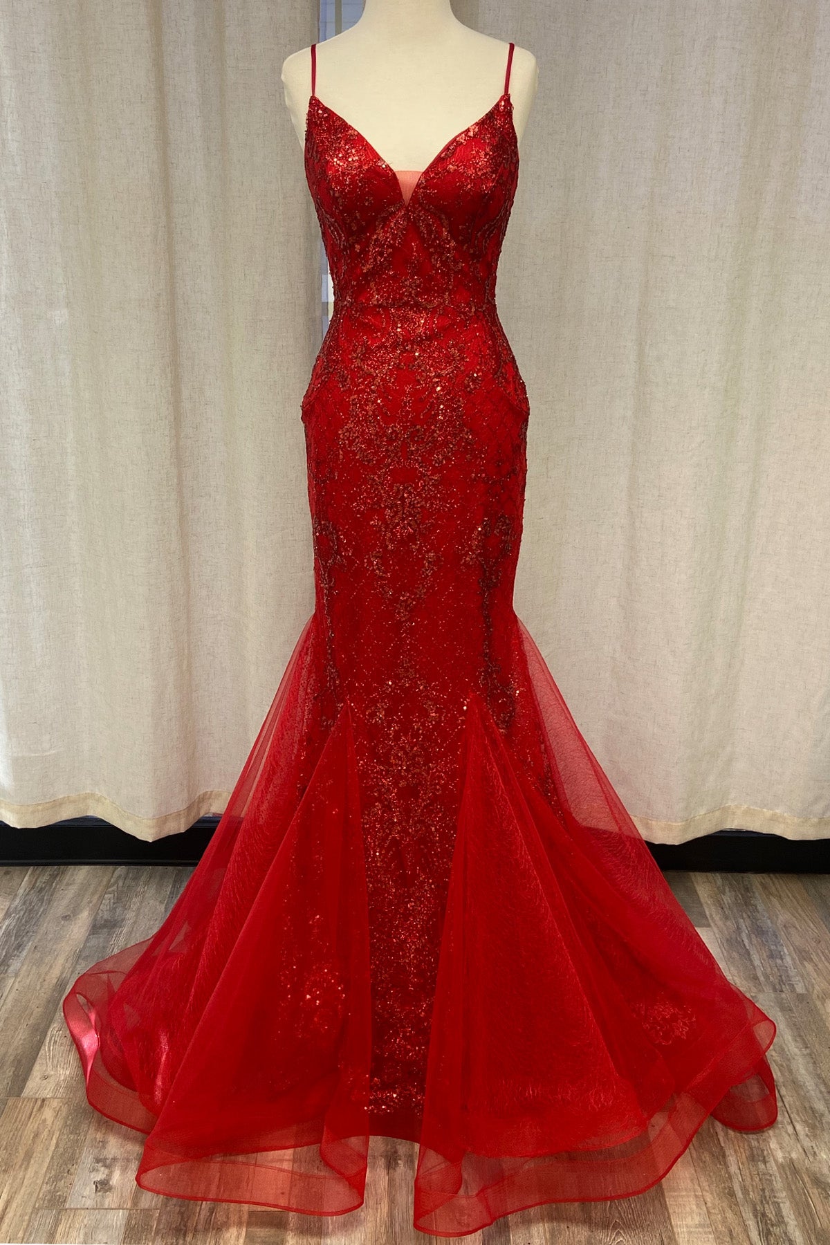 Embroidered Mermaid Dress By Nox Anabel -C1108