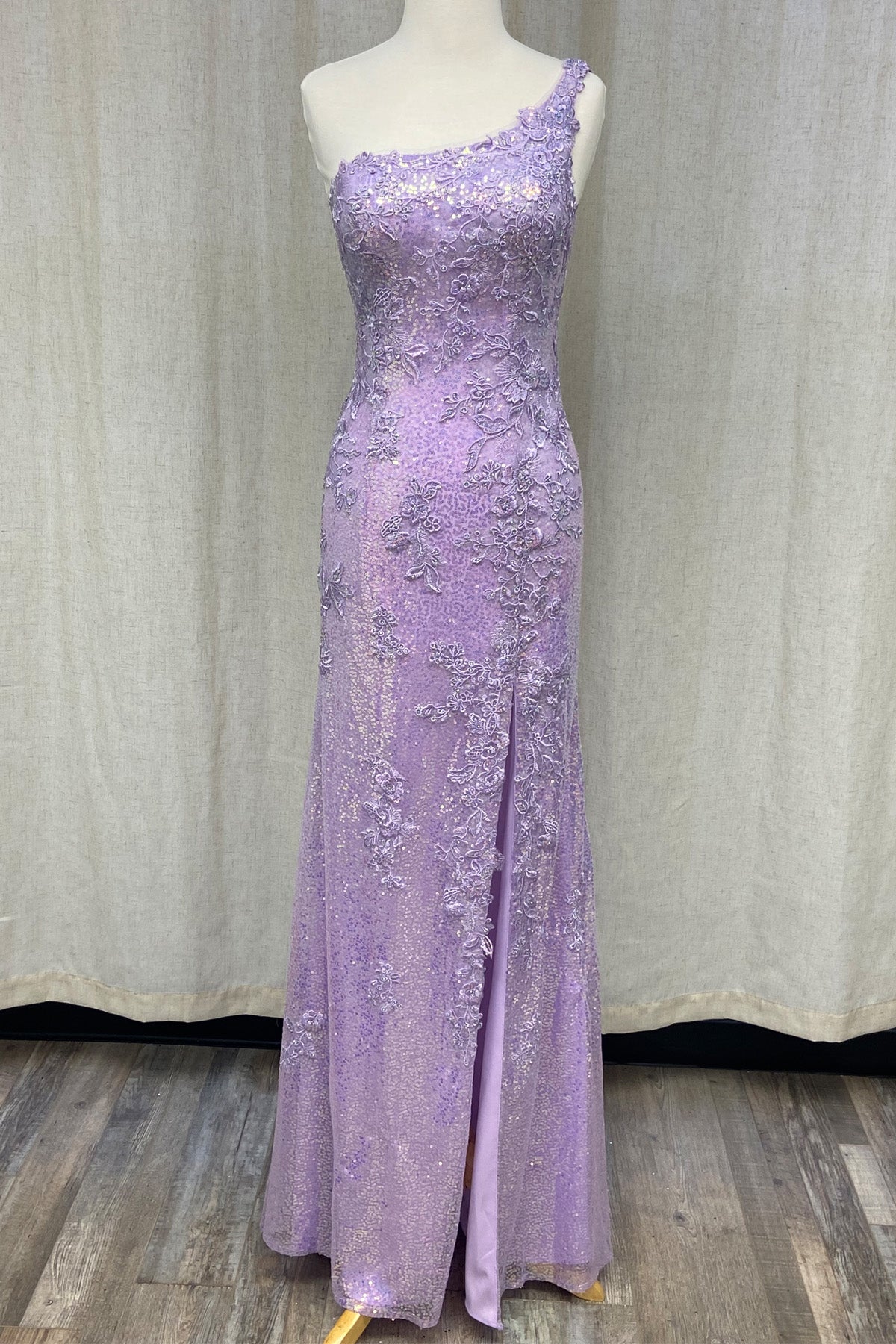 Asymmetric Embroidered Sheath Dress By Nox Anabel -D1158