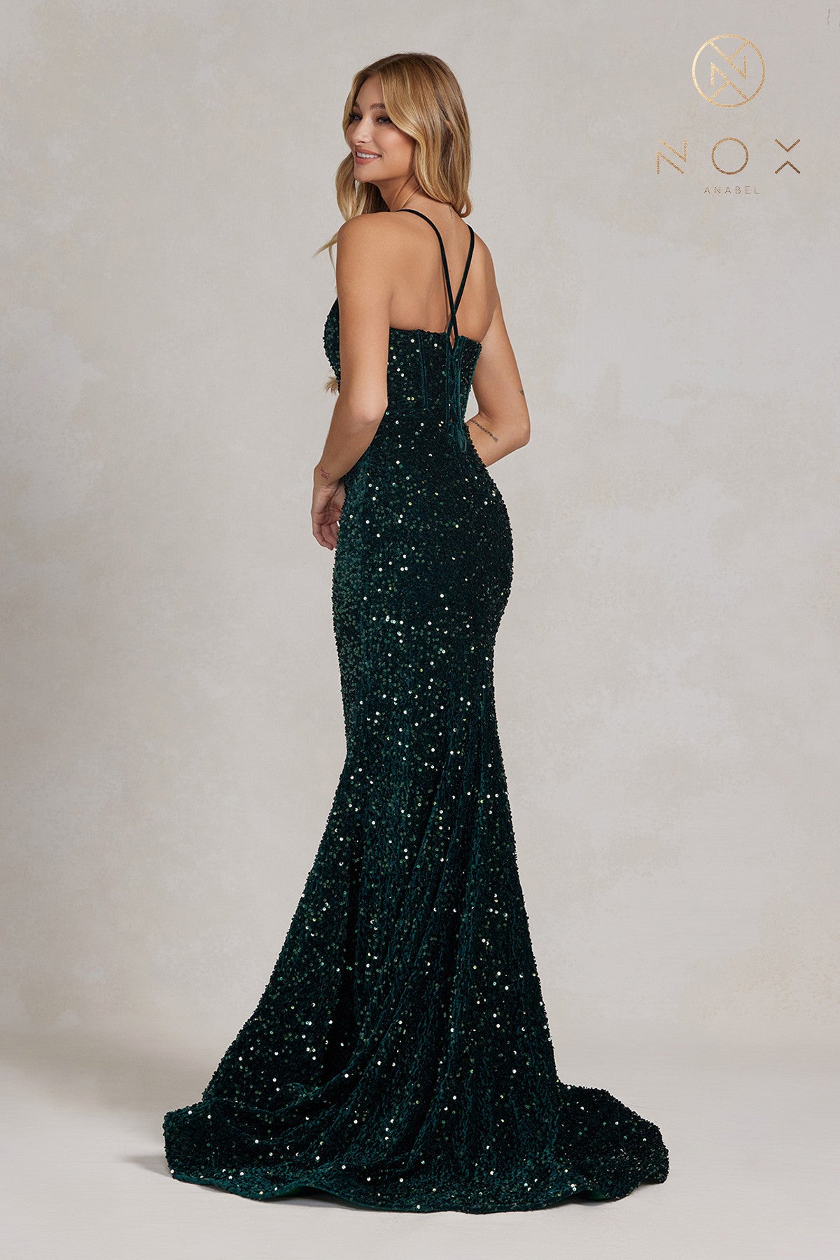 Sequin Mermaid Dress By Nox Anabel -C1109