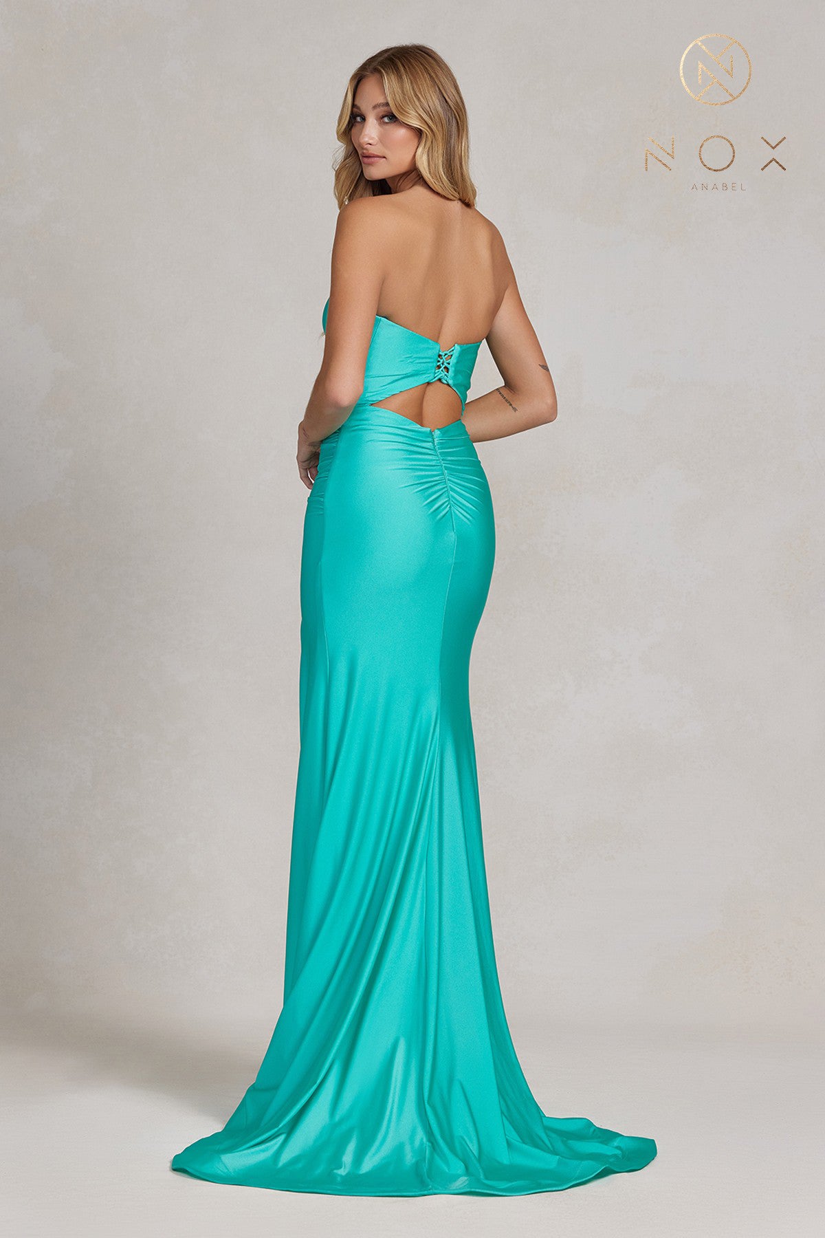 Strapless Sweetheart Fitted Dress By Nox Anabel -T1139