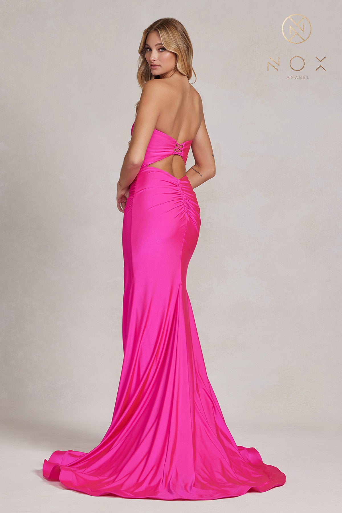 Strapless Sweetheart Fitted Dress By Nox Anabel -T1139