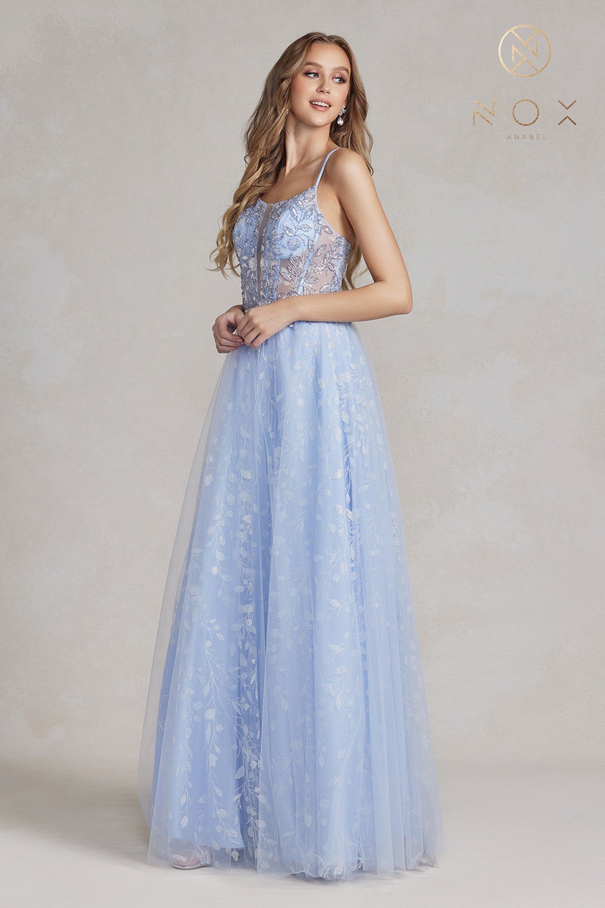 A-Line Long Dress By Nox Anabel -T1084