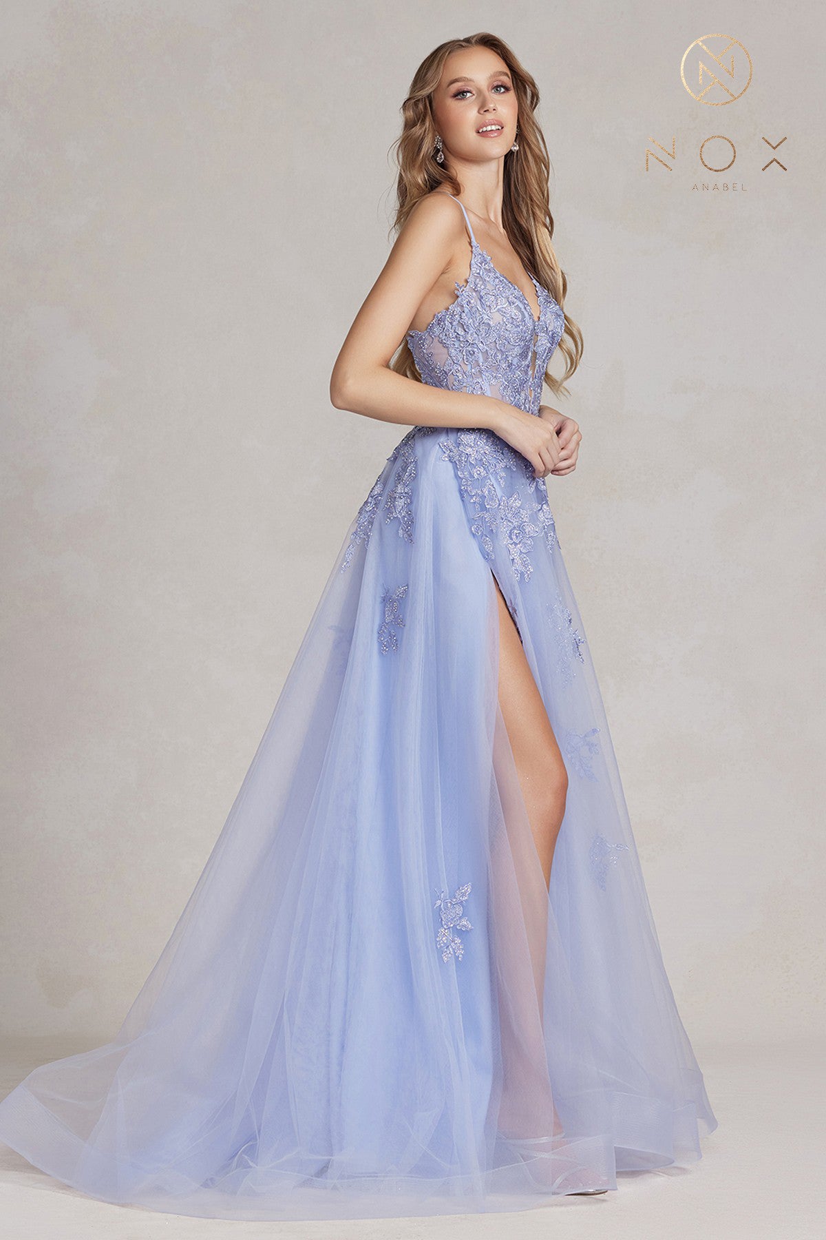 Corset V Neck A-Line Dress By Nox Anabel -G1149