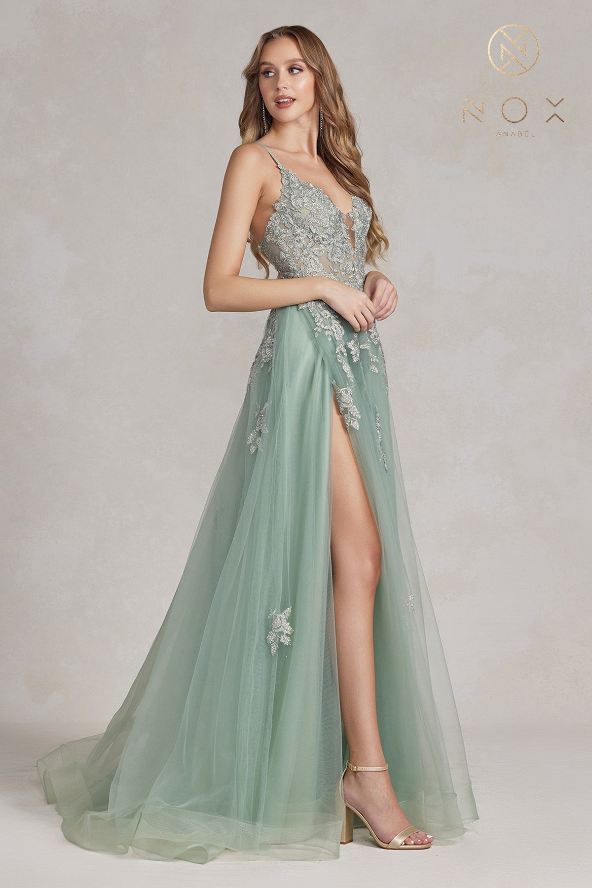 Corset V Neck A-Line Dress By Nox Anabel -G1149