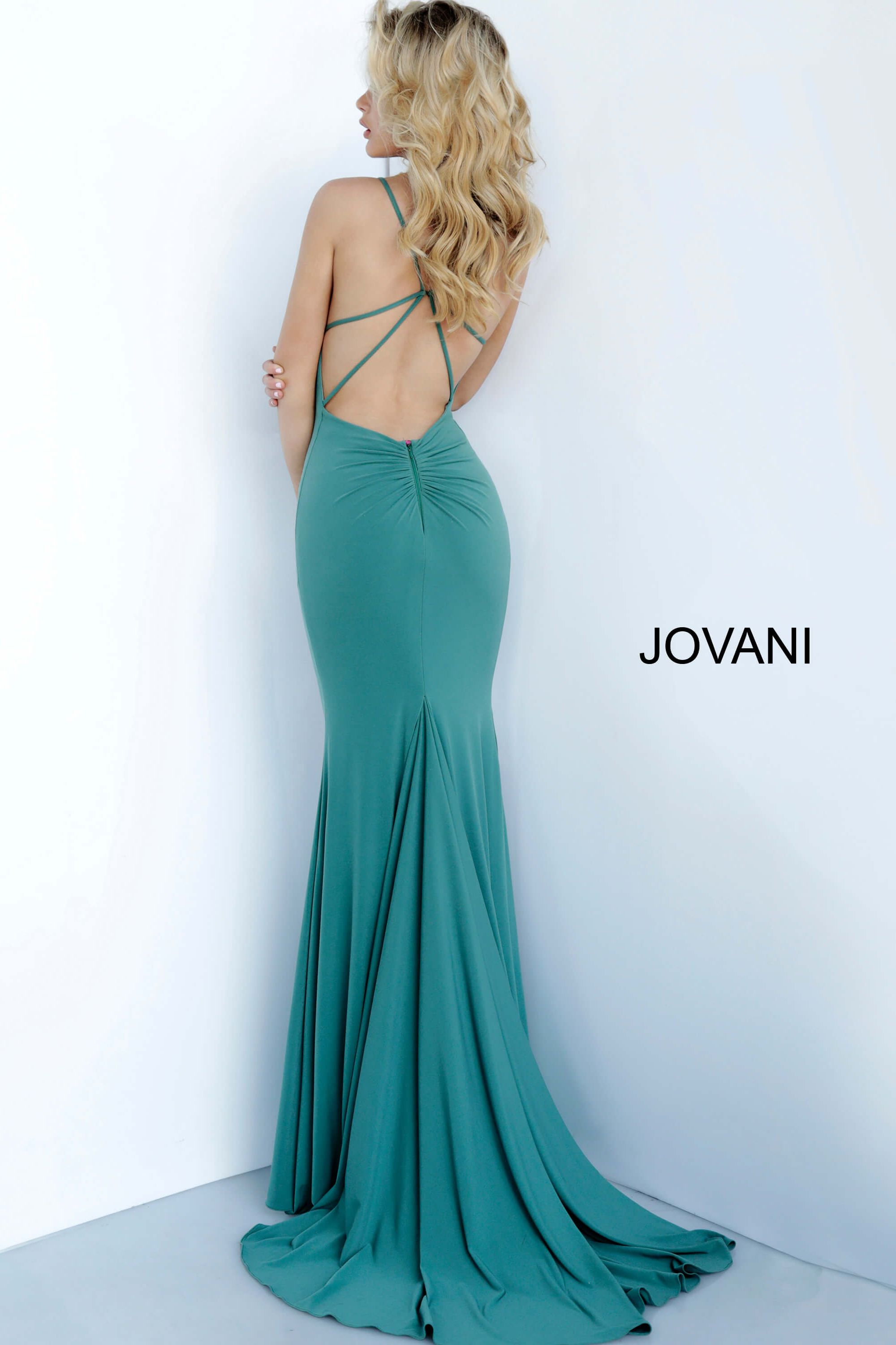 V Neckline Fitted Prom Dress By Jovani -00512