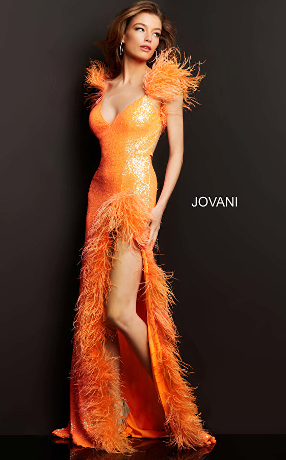 Fitted sequin Prom Dress by Jovani -06164