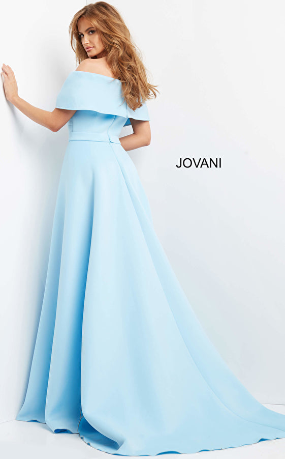 Draped Off Shoulder Mermaid Dress By Jovani -07443
