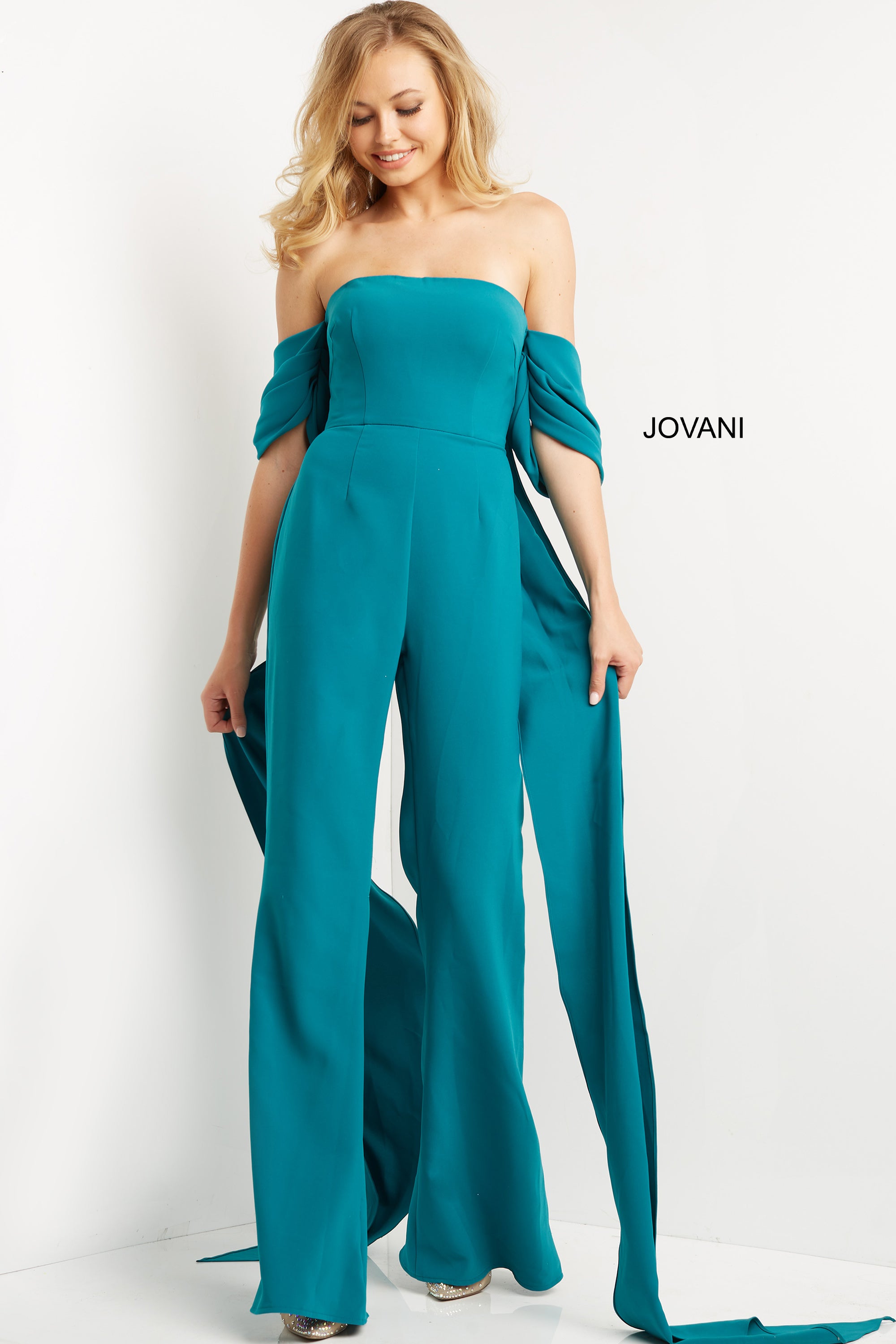 Off The Shoulder Jumpsuit By Jovani -08209