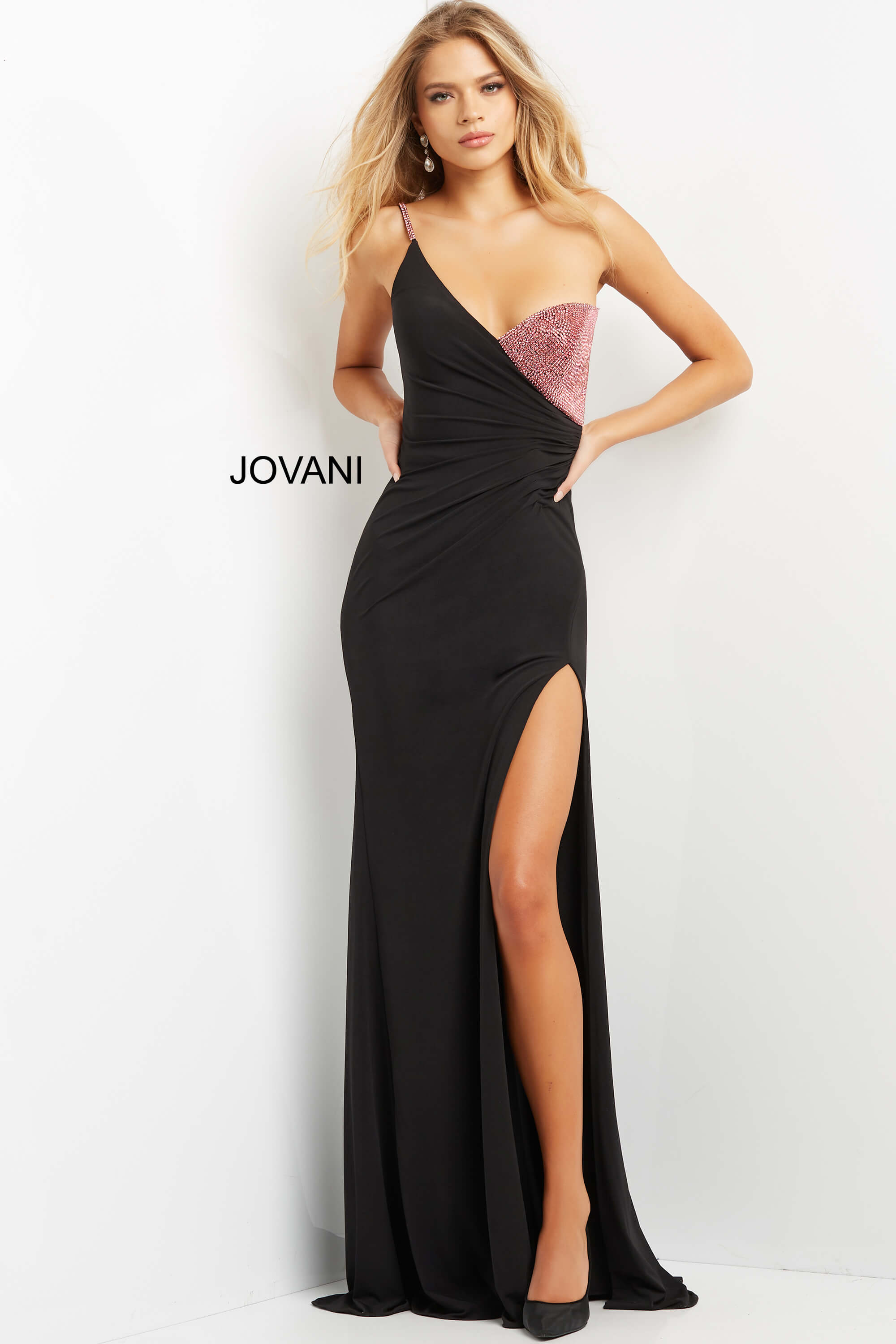Embellished Bust Fitted Evening Dress By Jovani -09021