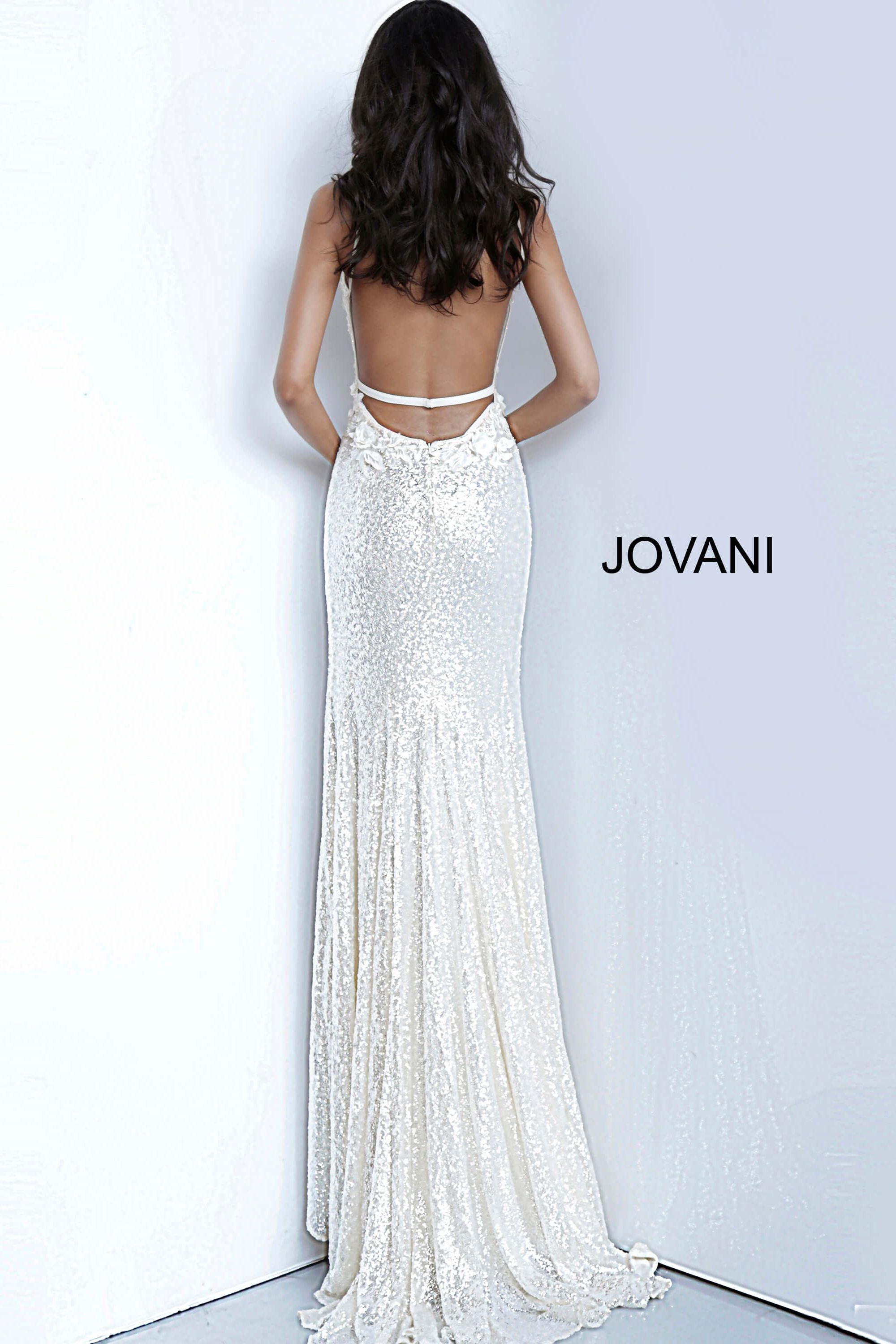 Low Back Sequin Prom Dresses By Jovani -1012