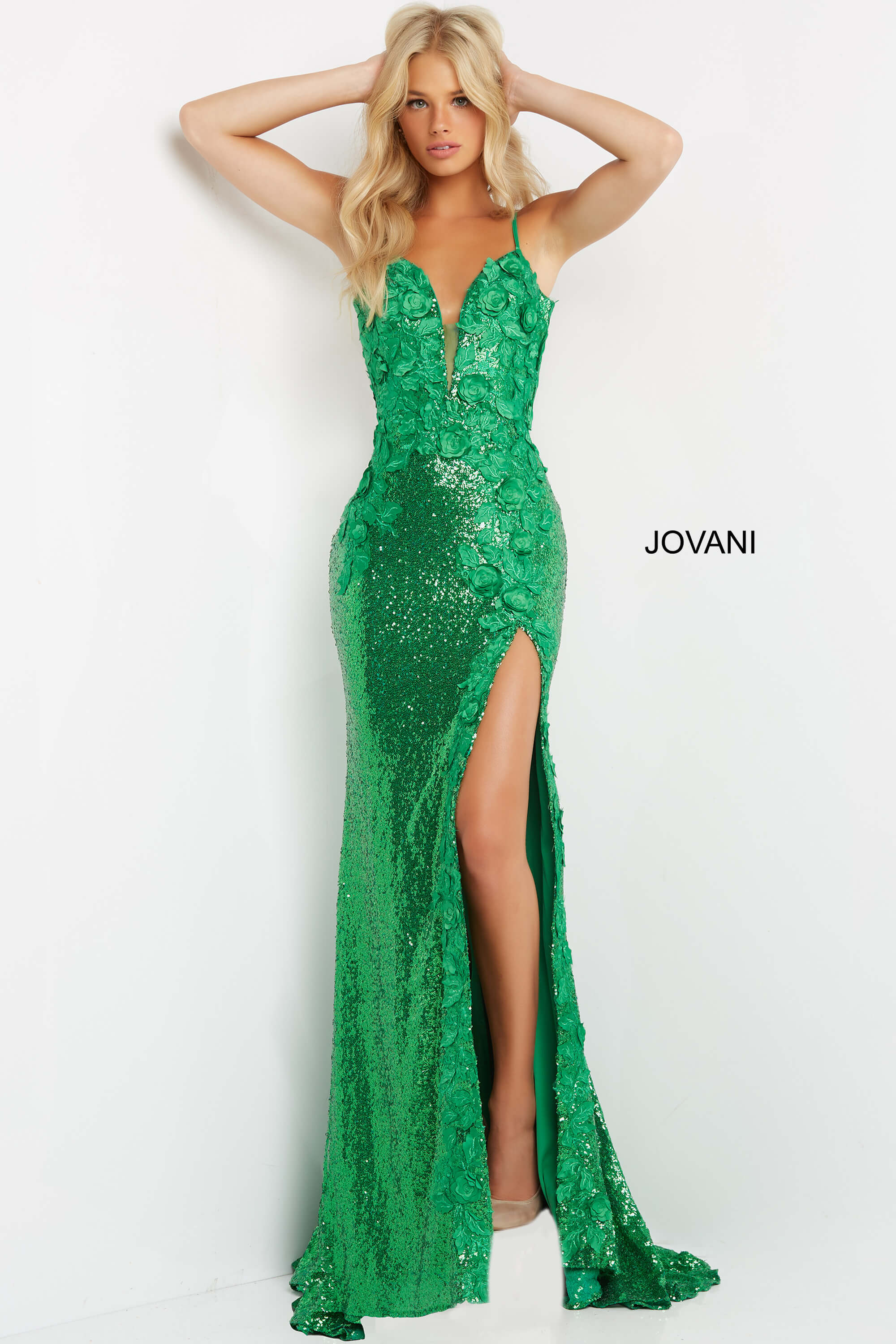 Low Back Sequin Prom Dresses By Jovani -1012