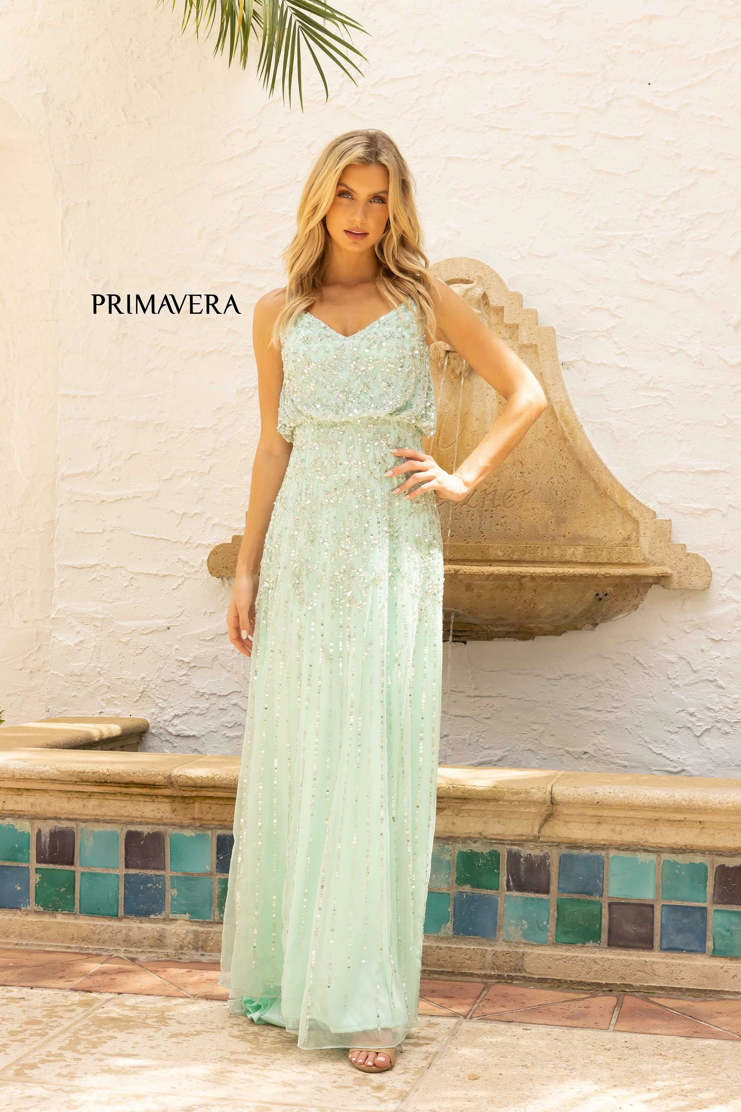 Blouson Sleeveless Chic Gown By Primavera Couture -13104