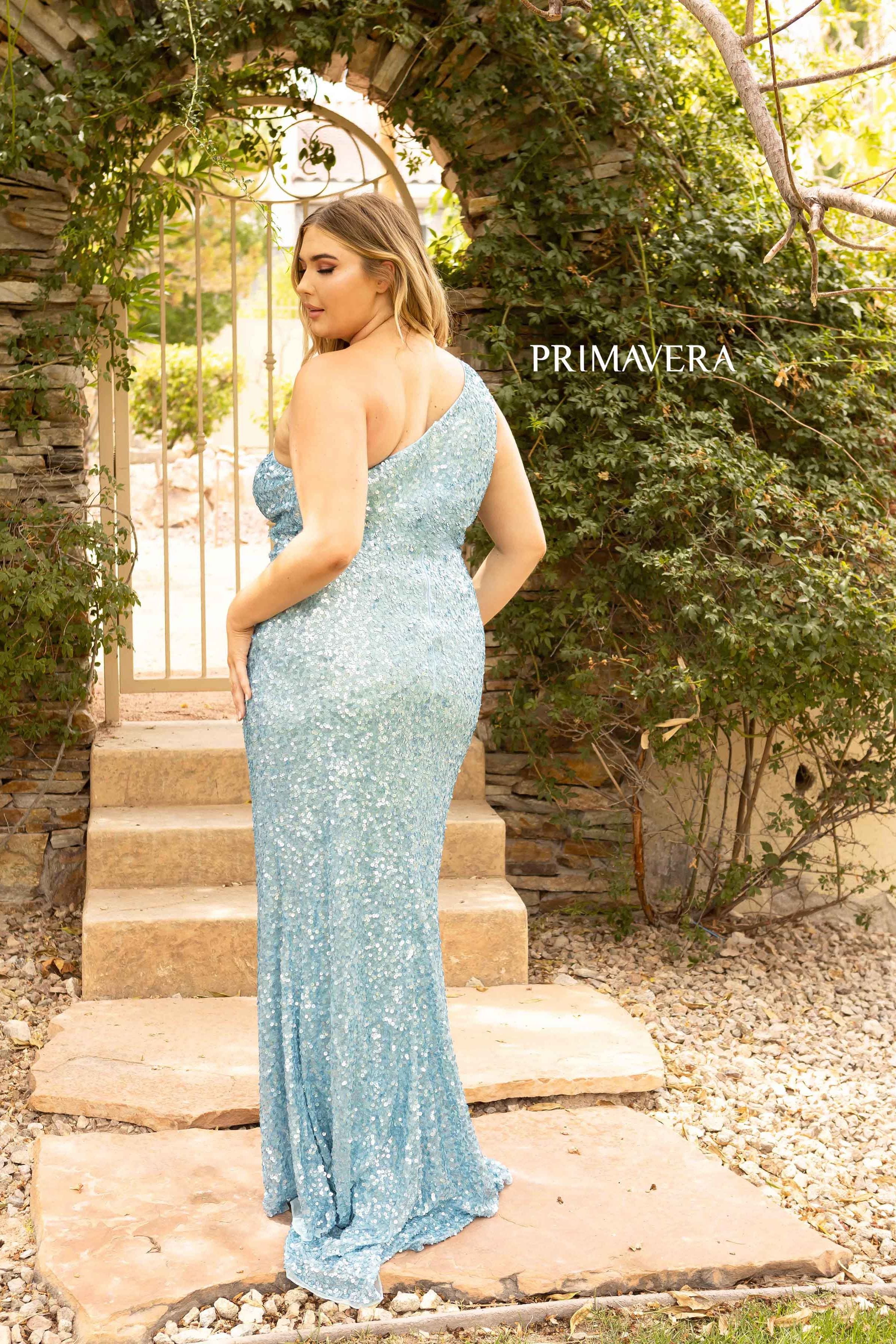 Asymmetrical Neckline Mermaid Dress By Primavera Couture -14004