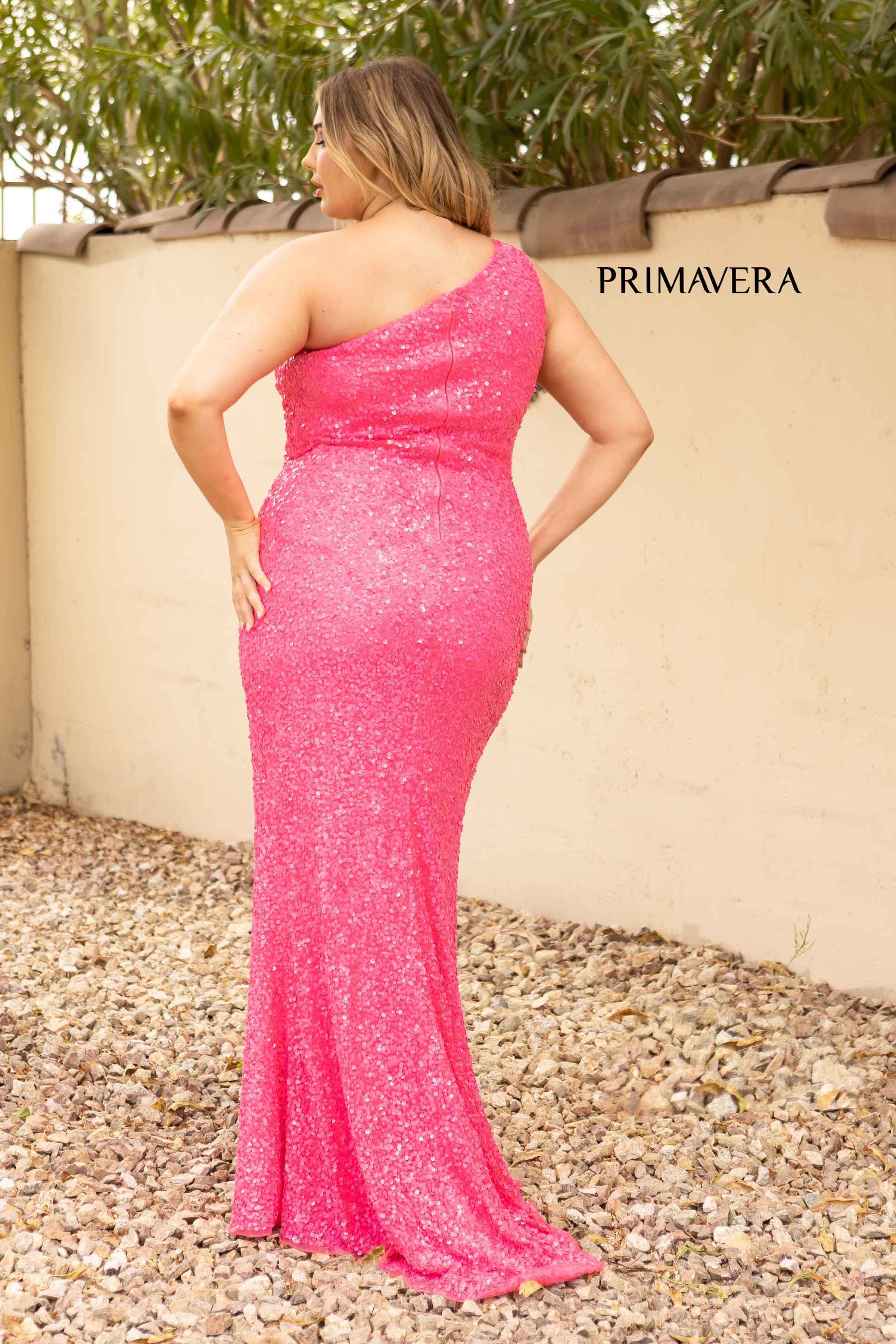Asymmetrical Neckline Mermaid Dress By Primavera Couture -14004