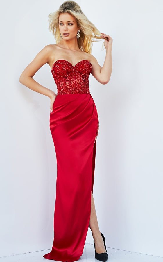 Sweetheart Beaded Sheath Dress By Jovani -22911