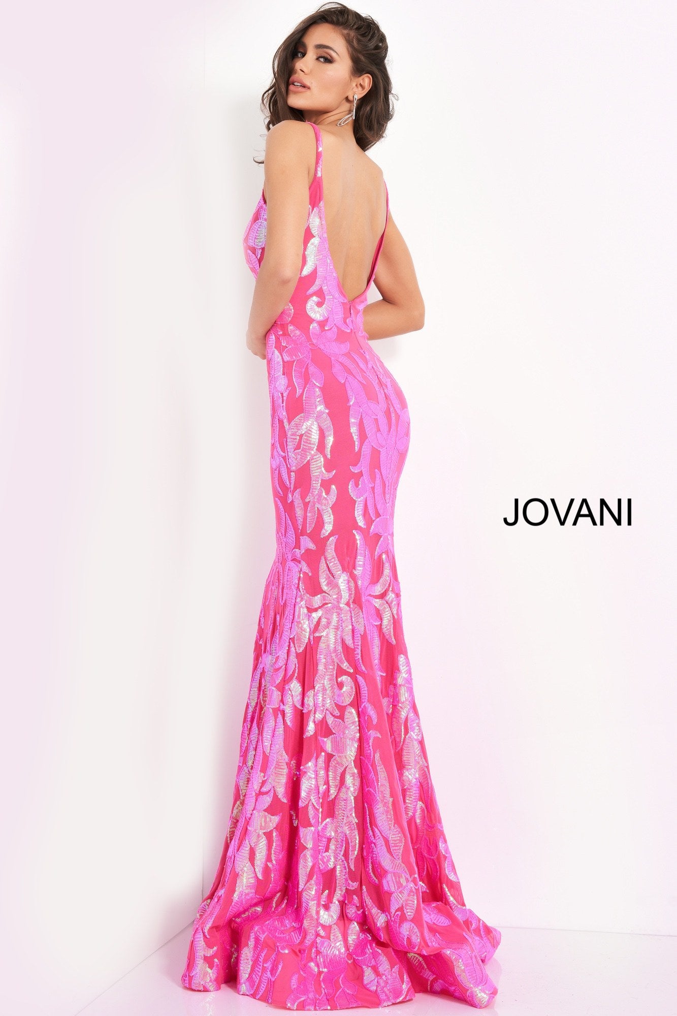 Plunging Neckline Fitted Prom Dress By Jovani -3263B