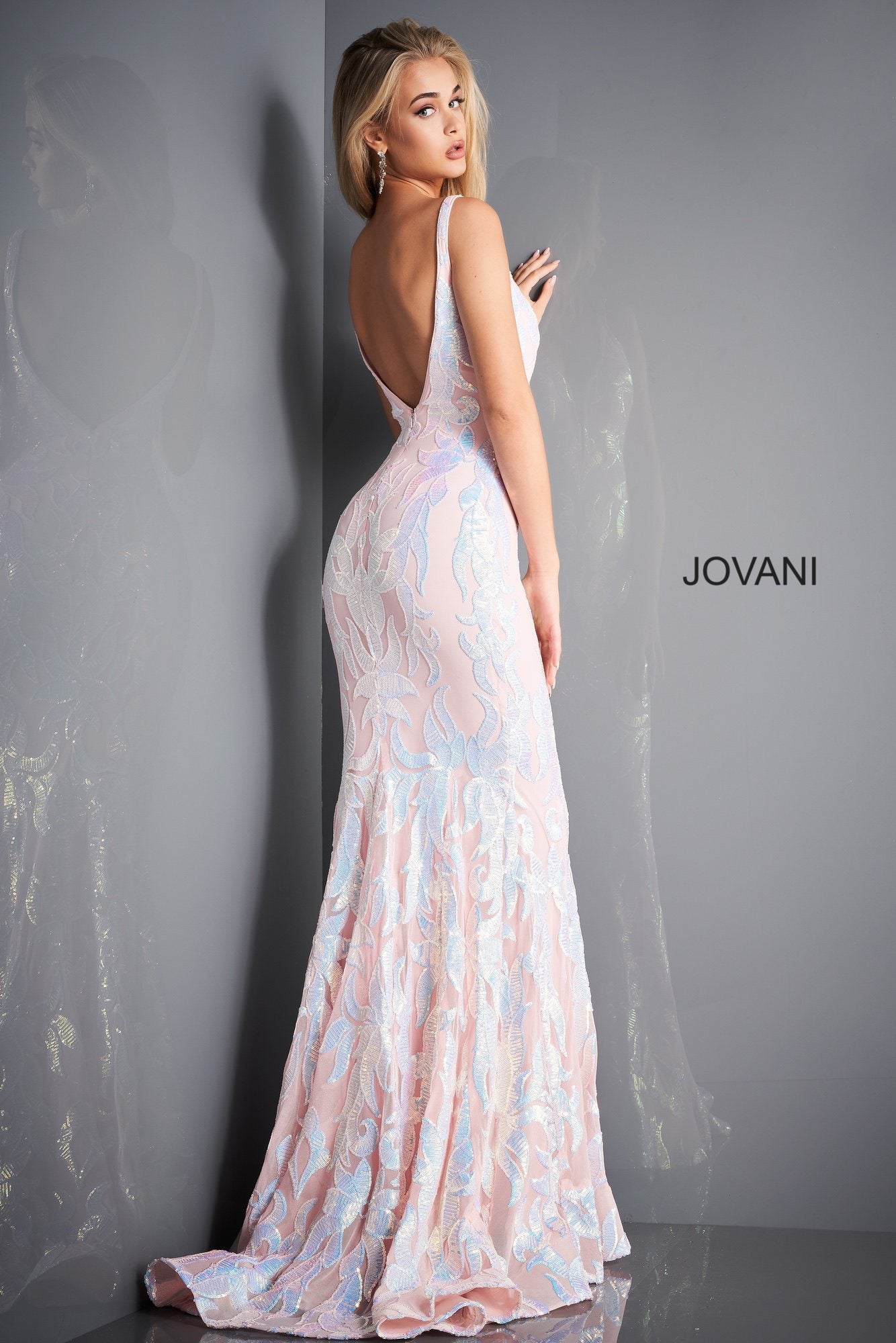 Plunging Neckline Fitted Prom Dress By Jovani -3263B