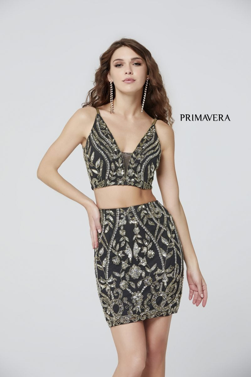 Stunning Two Piece Short Dress by Primavera Couture -3550