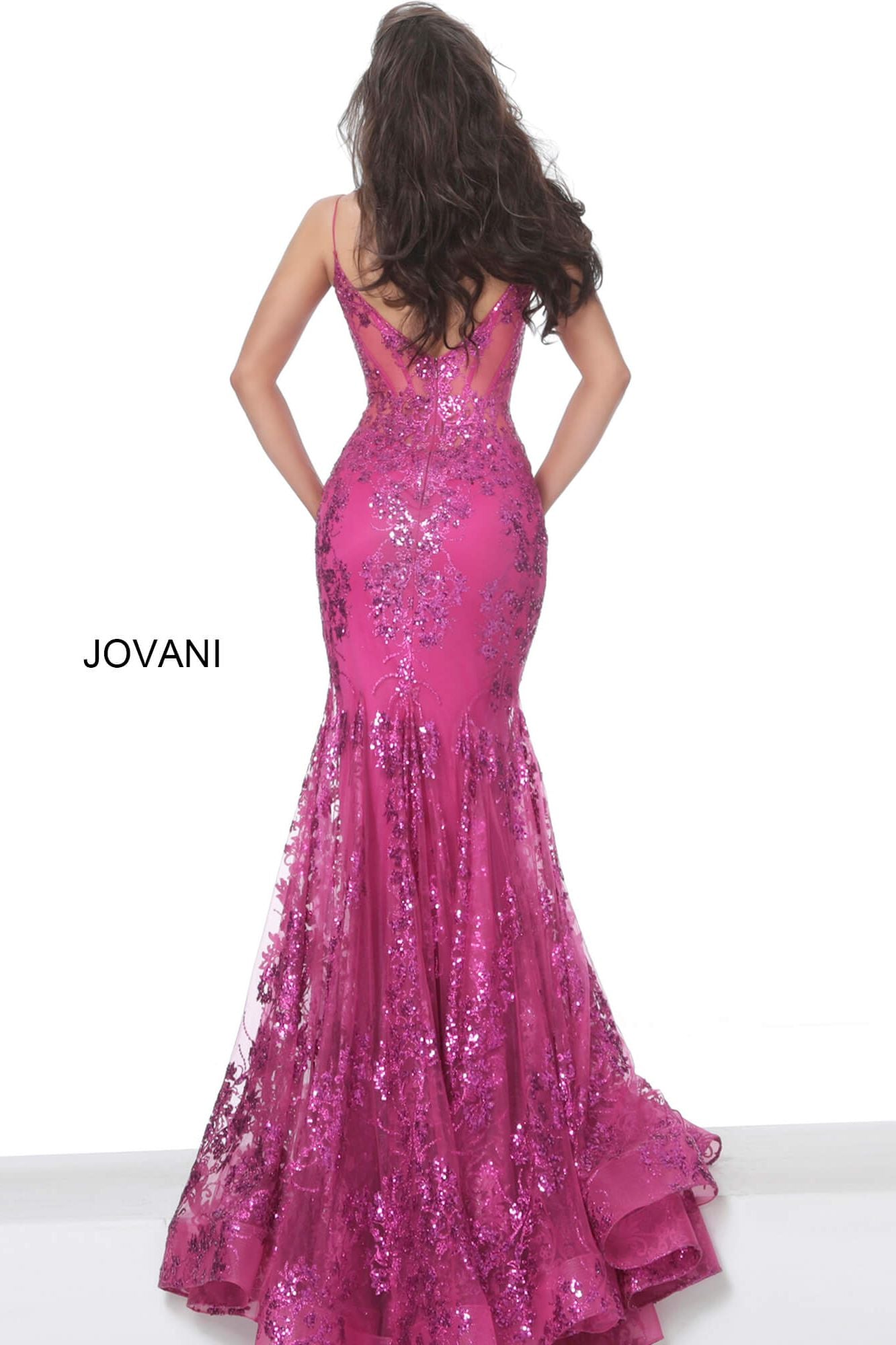 Spaghetti Straps Embellished Dress By Jovani -3675B
