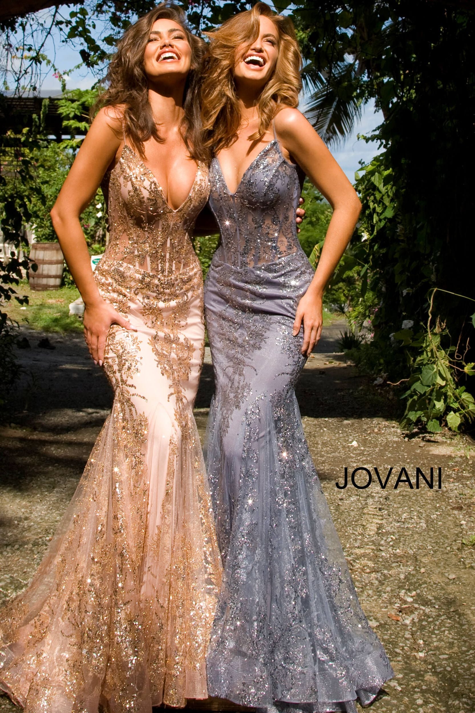 Spaghetti Straps Embellished Dress By Jovani -3675