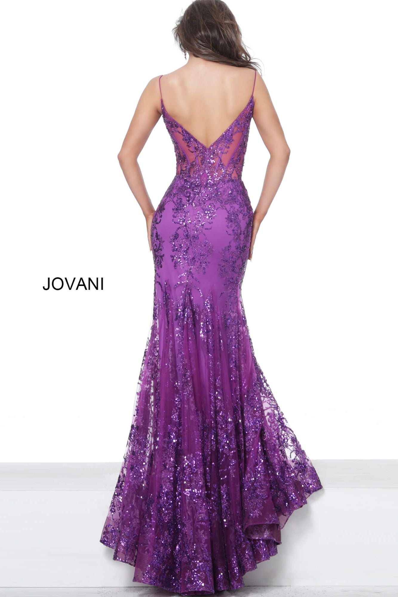 Spaghetti Straps Embellished Dress By Jovani -3675B