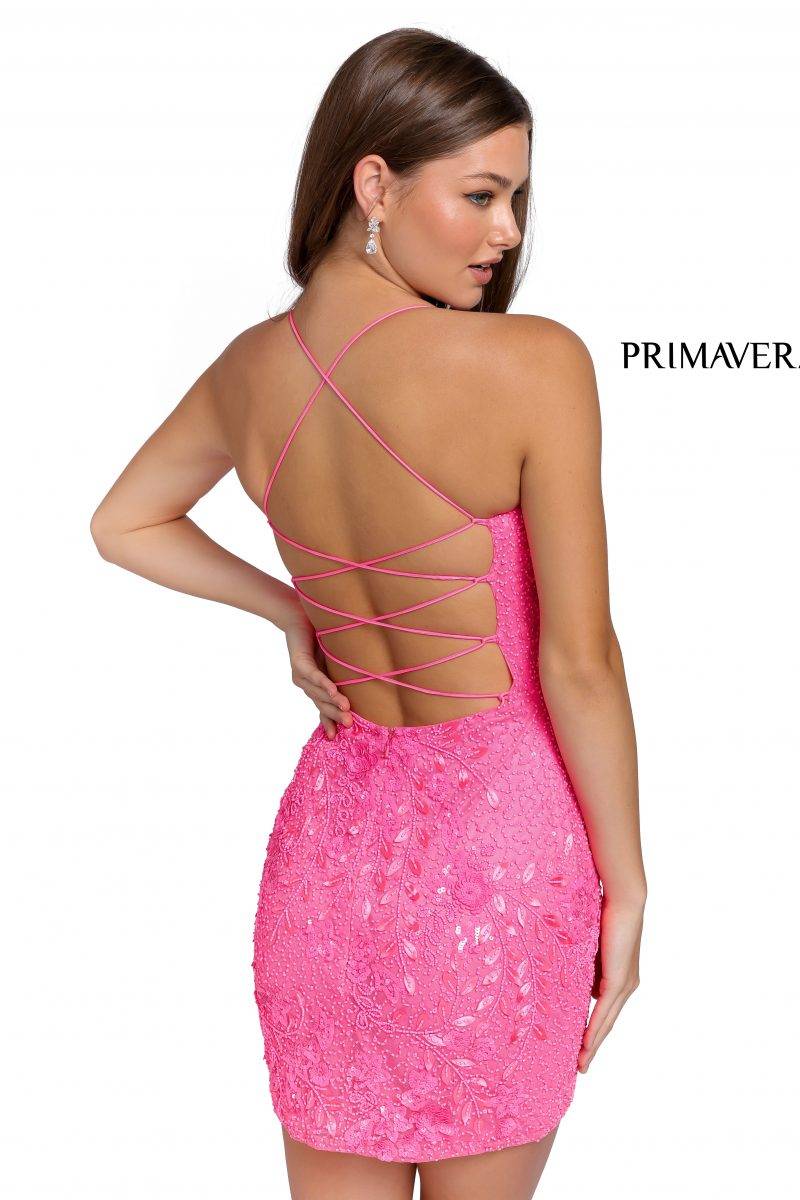Scoop Neck Cocktail Dress By Primavera Couture -3816