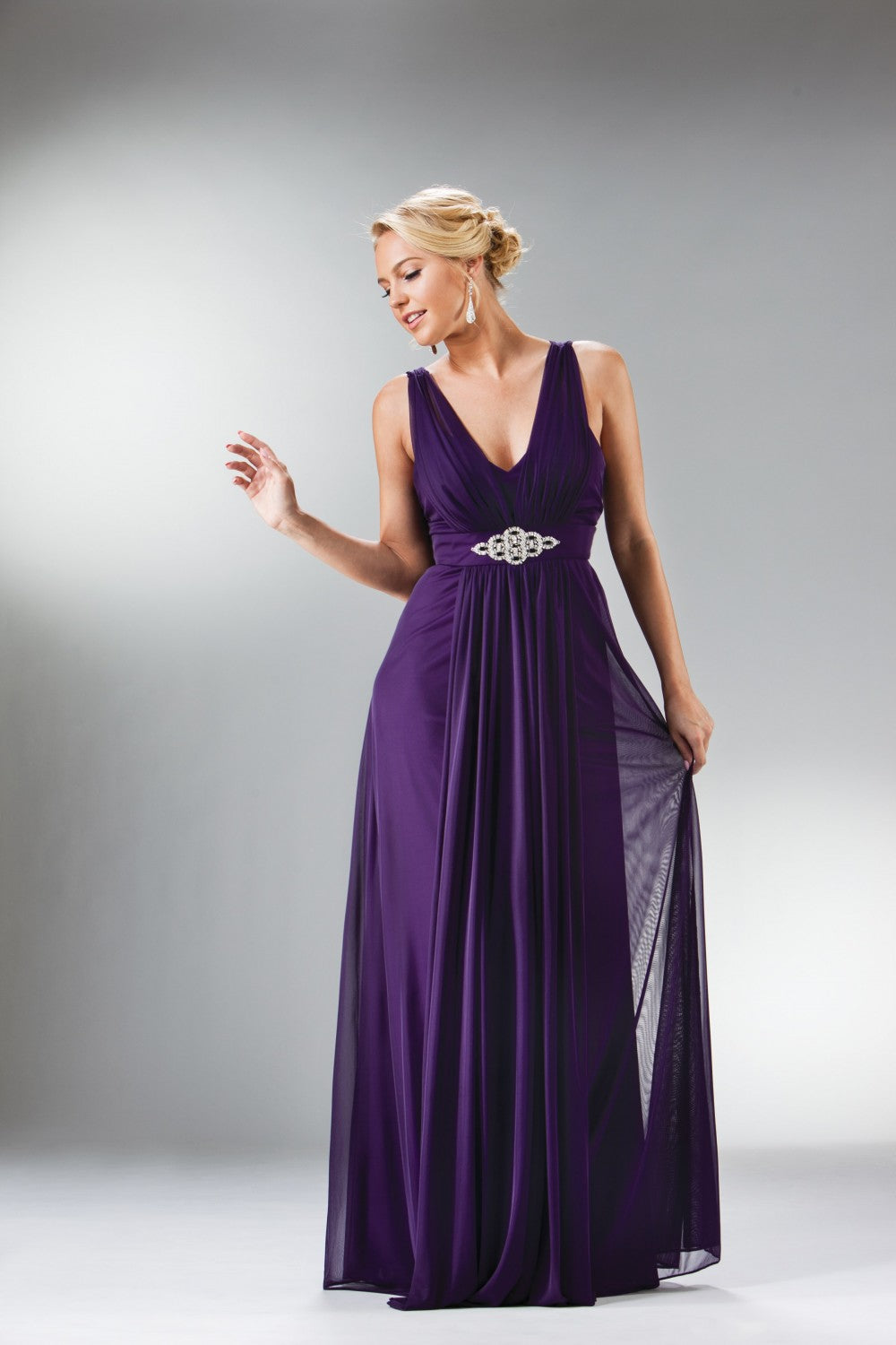 Chiffon Sheath Dress by Cinderella Divine -3914