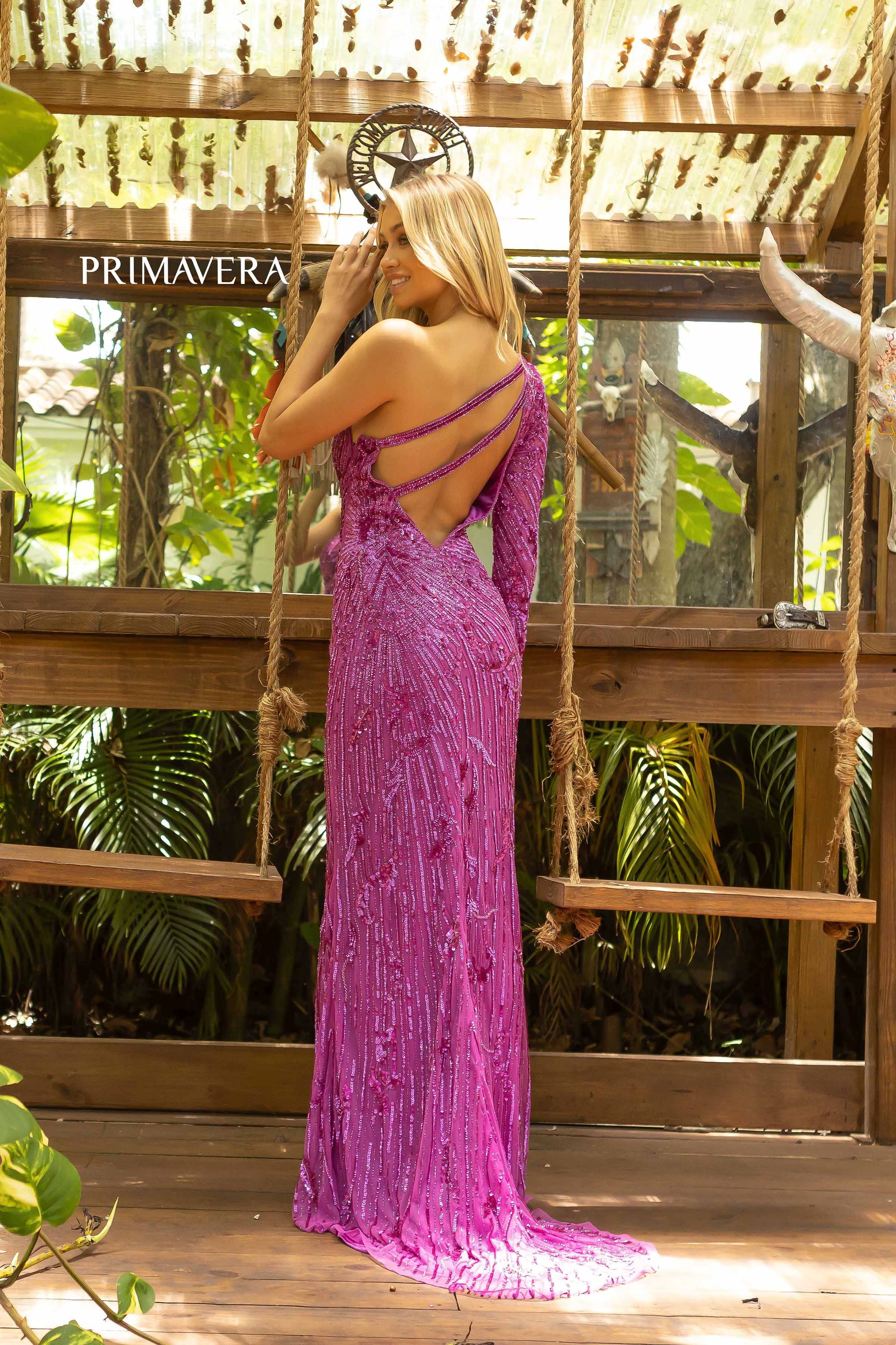 Asymmetrical Prom Gown By Primavera Couture -3934