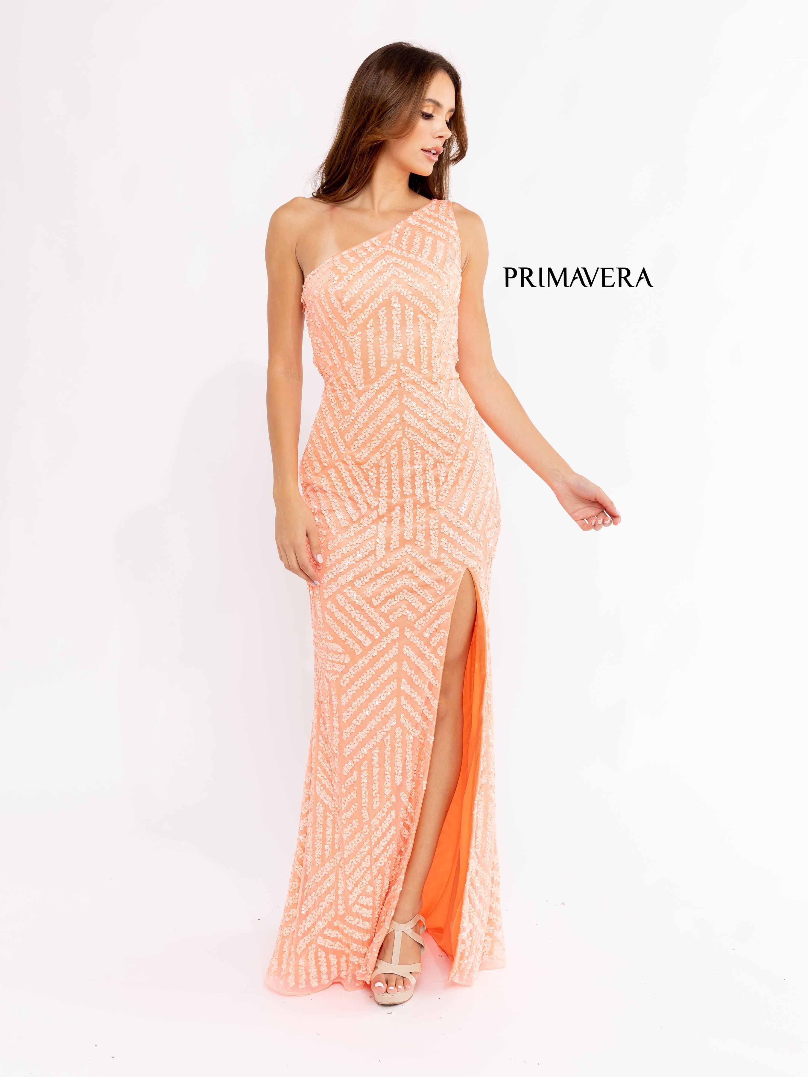 Sequined Sleeveless Prom Gown By Primavera Couture -3951