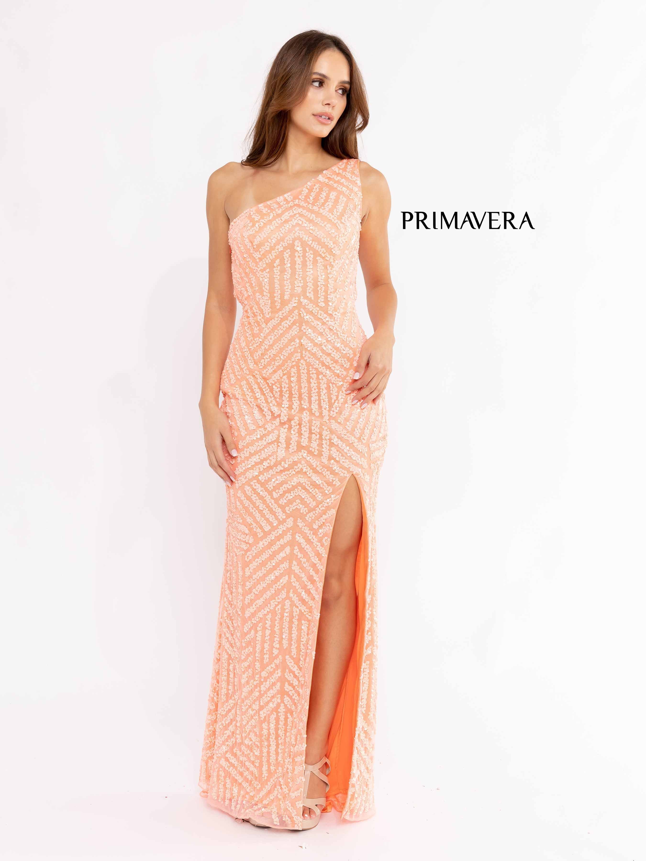 Sequined Sleeveless Prom Gown By Primavera Couture -3951