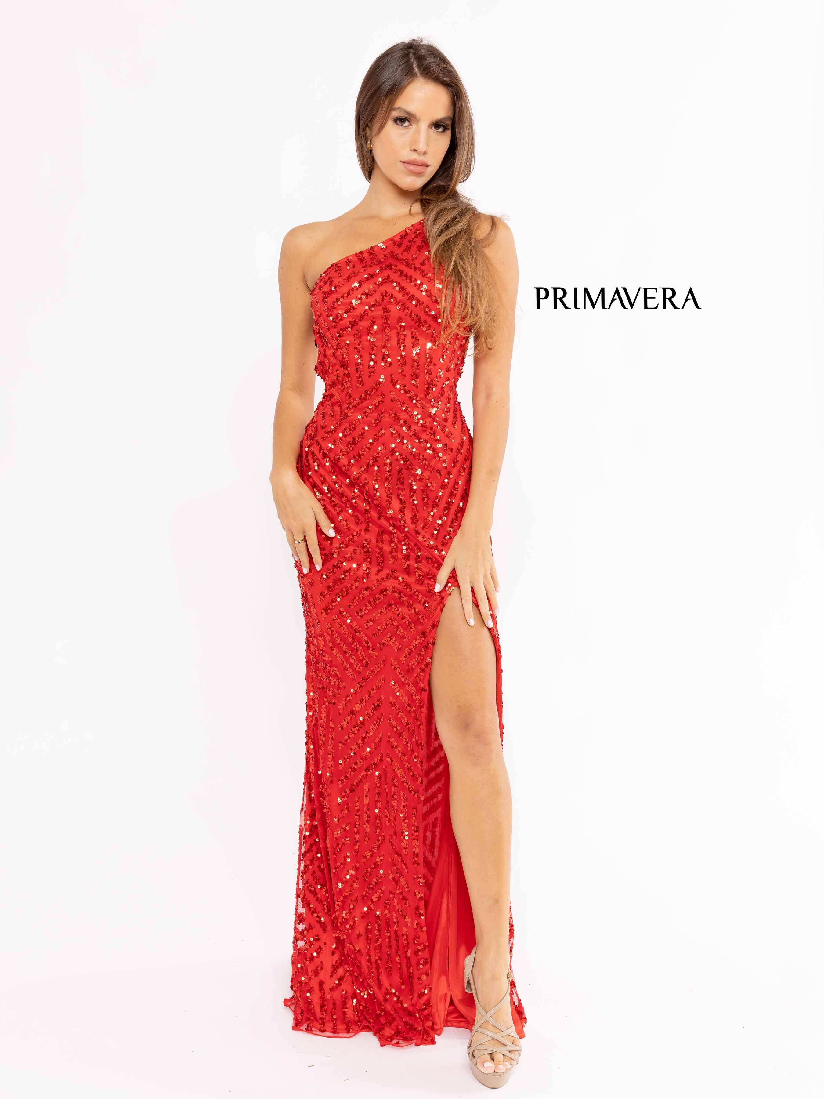 Sequined Sleeveless Prom Gown By Primavera Couture -3951